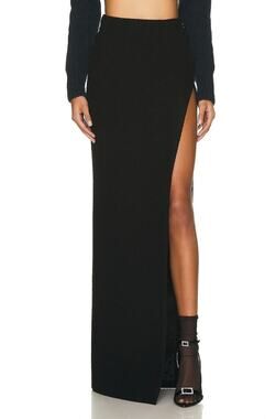 Alessandra Rich Skirt Maxi Tweed Boucle Wool Old Money Preppy Work Brunch Fall 4